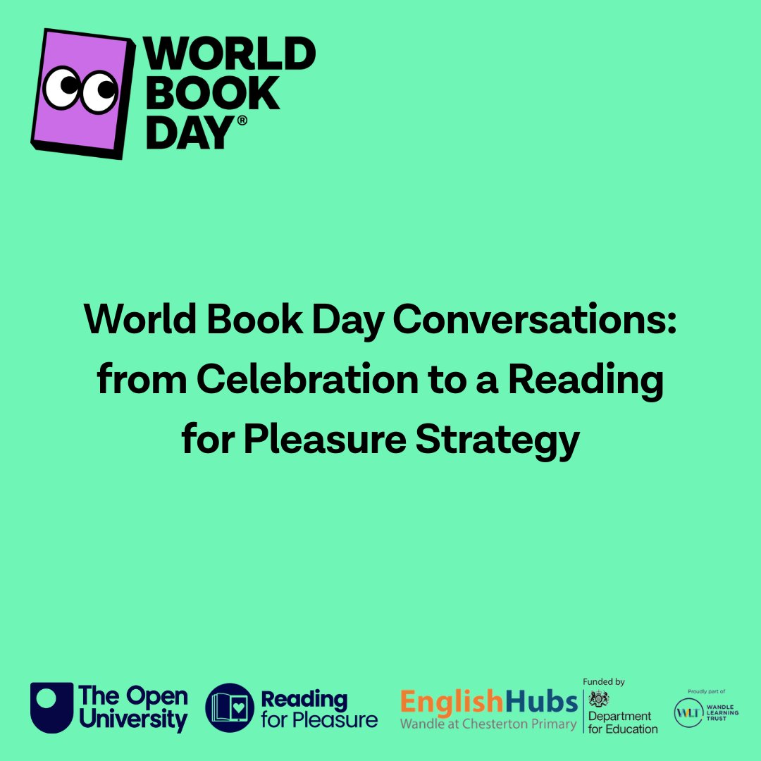 Explore the World Book Day Conversations podcast series and discover practical ideas for turning a one-day celebration into a lasting Reading for Pleasure strategy.

🎧 Start listening today and spark the conversation in your school: 
worldbookday.com/resources/worl…