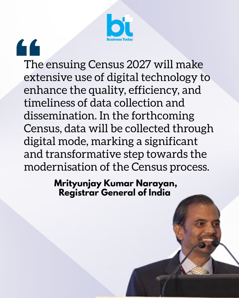 business_today's tweet image. #Census2027 will be India’s first fully digital headcount, powered by the Census Management and Monitoring System (#CMMS), a dedicated web-based platform designed to manage one of the world’s largest administrative exercises.

➡️ The shift replaces manual records with handheld