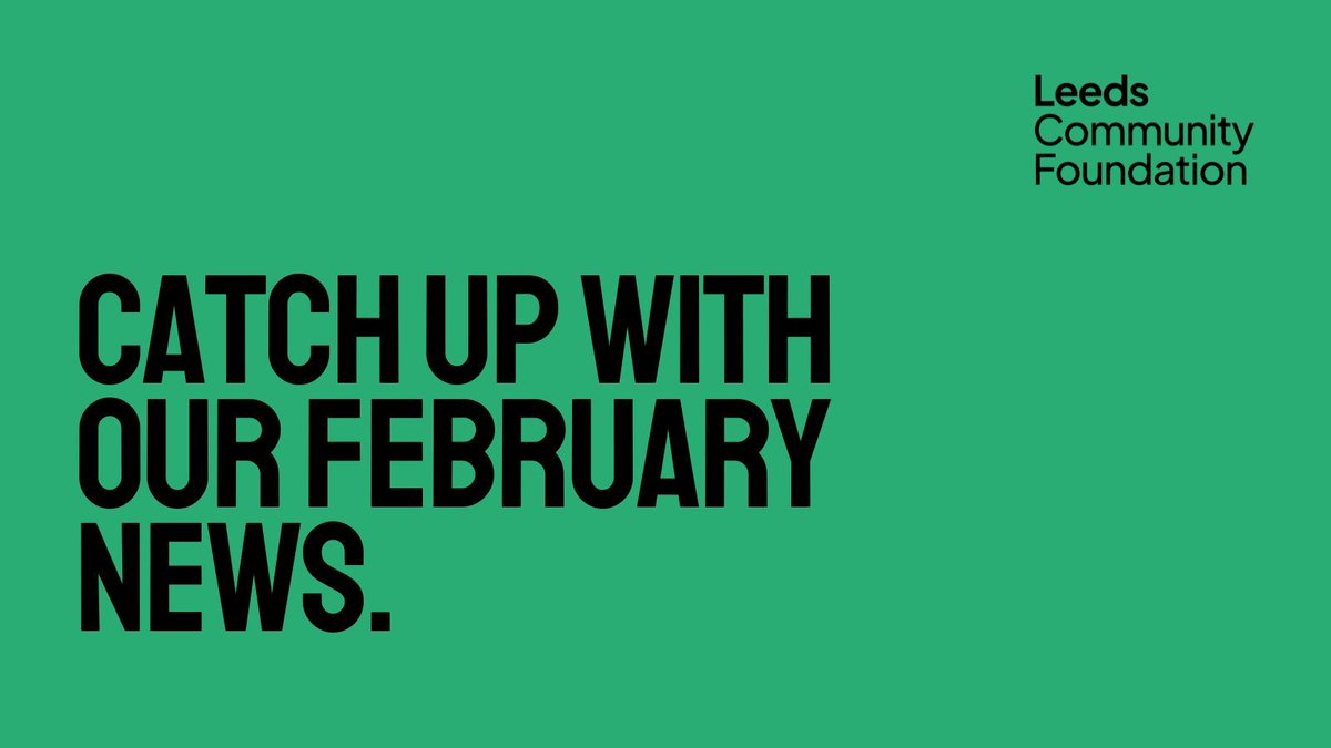 Leeds Community Foundation tweet media