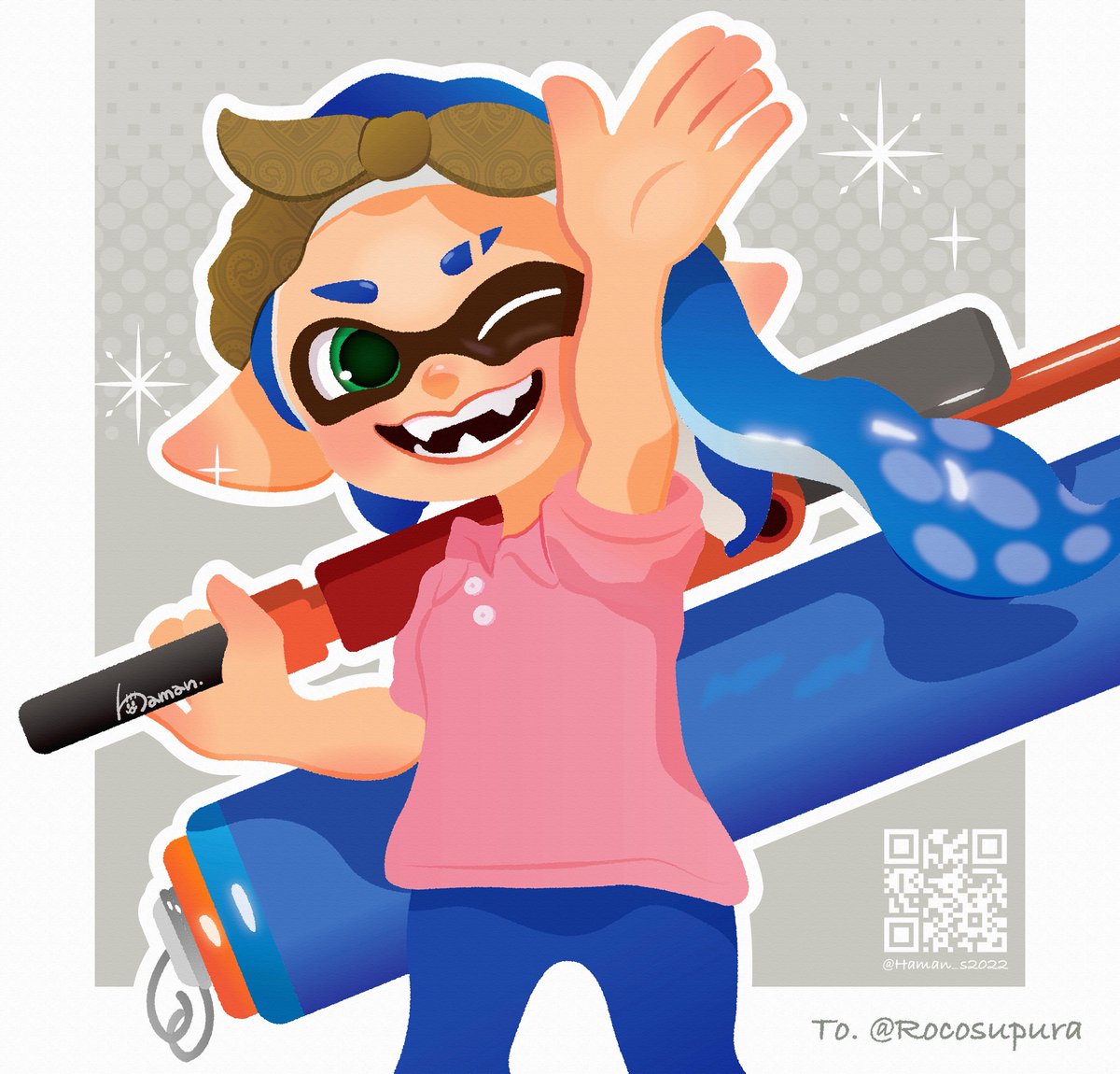 本日のイラスト🦑👋✨ 2026.2.26