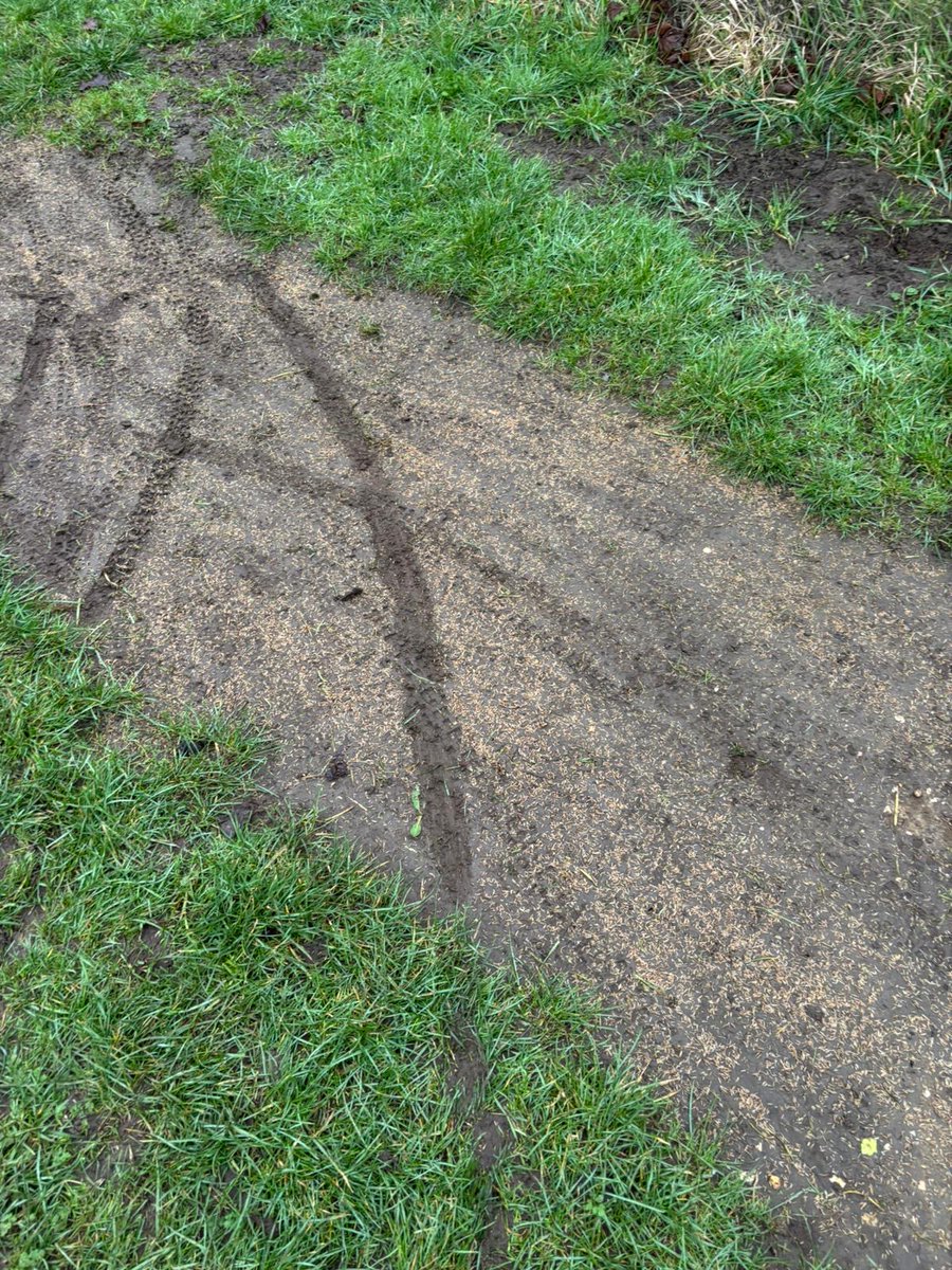 bridtowncouncil's tweet photo. We are working hard to maintain the Gasworx after continuous damage caused by those who wish to design their own track!

This area at the Gasworx had been flattened and re-seeded just the day before this damage occurred.
This ongoing damage has been reported to Humberside Police https://t.co/FMxk4IyMNq