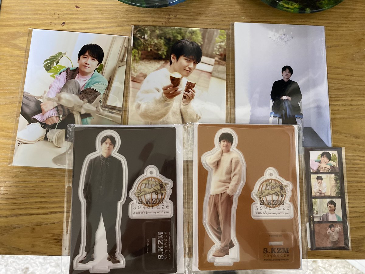 先日注文したsoyokaze総会in大阪のアクスタ&オフショットセット&フォト