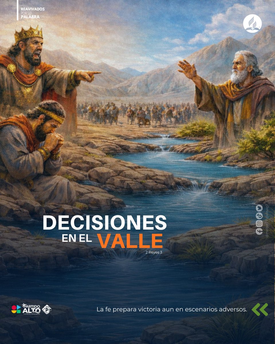La crisis revela en quién confiamos.
Que tu primera reacción no sea quejarte, sino buscar dirección divina. Allí nace la victoria.
#ConfianzaPlena #HazloReal

#2Reyes3
#PrimeroDios #rpsp #rbhw #ÉnfasisEspirituales