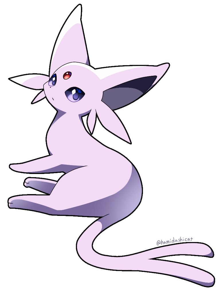 hamidashicat's tweet photo. #ポケモンイラスト #pokemonfanart 
エーフィ https://t.co/EMg5gsHbjD