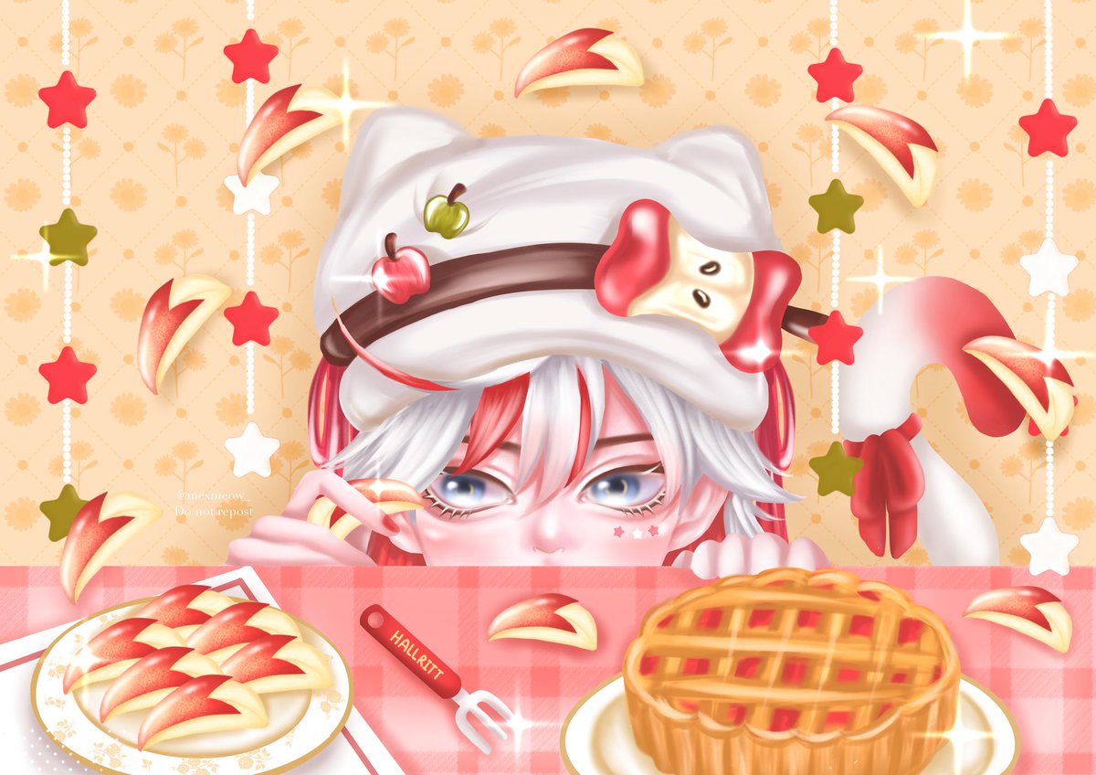 mexmeow_'s tweet photo. 🍎🍎🍎

 #ハルリット #フラメモ
#Fragari_Art https://t.co/5lpNkoEPaC