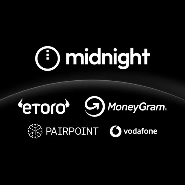 atrium_lab's tweet photo. More @MidnightNtwrk launch partner announcements!

This time, it's Etoro, Moneygram and Pairpoint by Vodafone that's joining the party of an already impresseive list of partners.

Congrats to @midnightfdn for securing these partners, can't wait for the last 2 to be announced! 🔥 https://t.co/AcNGUW07yH