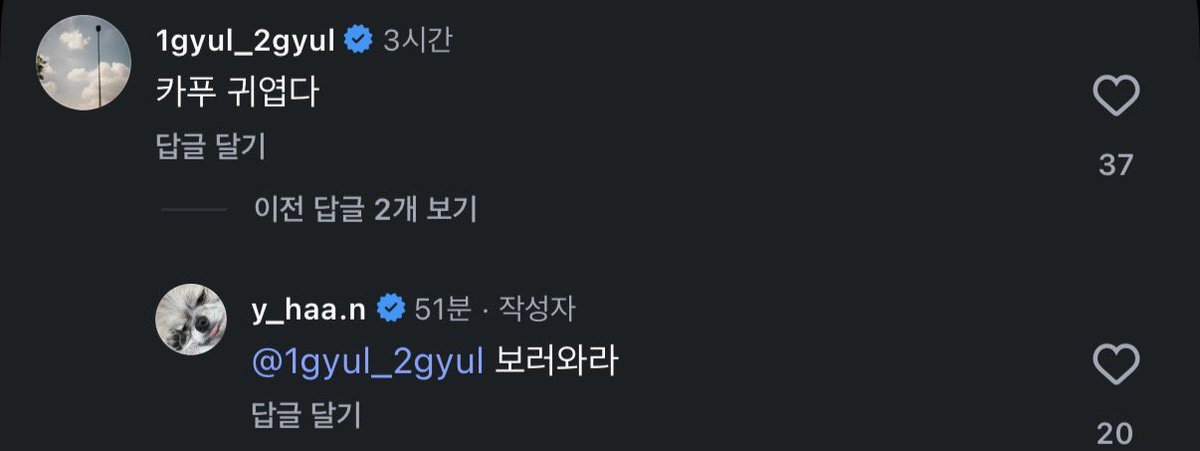 나도 카푸 보고싶어요 ..