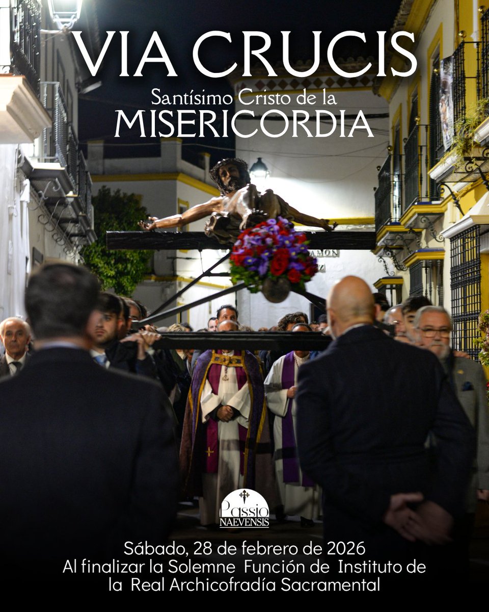 VÍA CRUCIS DEL SANTÍSIMO CRISTO DE LA MISERICORDIA. 

#PN2026 #PassioNaevensis #Cantillana 

'Cada latido en Passio Naevensis':
passionaevensis.blogspot.com/2026/02/via-cr…
