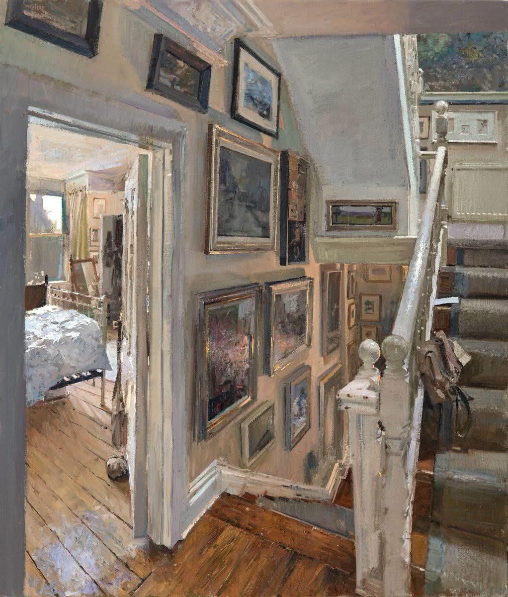 fraveris's tweet photo. "The Landing" 

Oil on Canvas 2025 

By British PainterPeter Brown (b.1967) https://t.co/2MpdCQLsjj