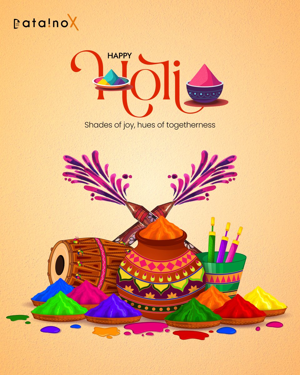 Datainox's tweet photo. 🎉 Sending you the colors of happiness, peace, and love this Holi. Wishing you and your family a very happy Holi. 🎨

#Holi #HappyHoli #FestivalOfColors #HoliVibes #HoliCelebration #HoliFestival #RangBarse #IndianFestival #HoliHai #ColorsOfLife #DataInox https://t.co/BGOmZ5oYL9