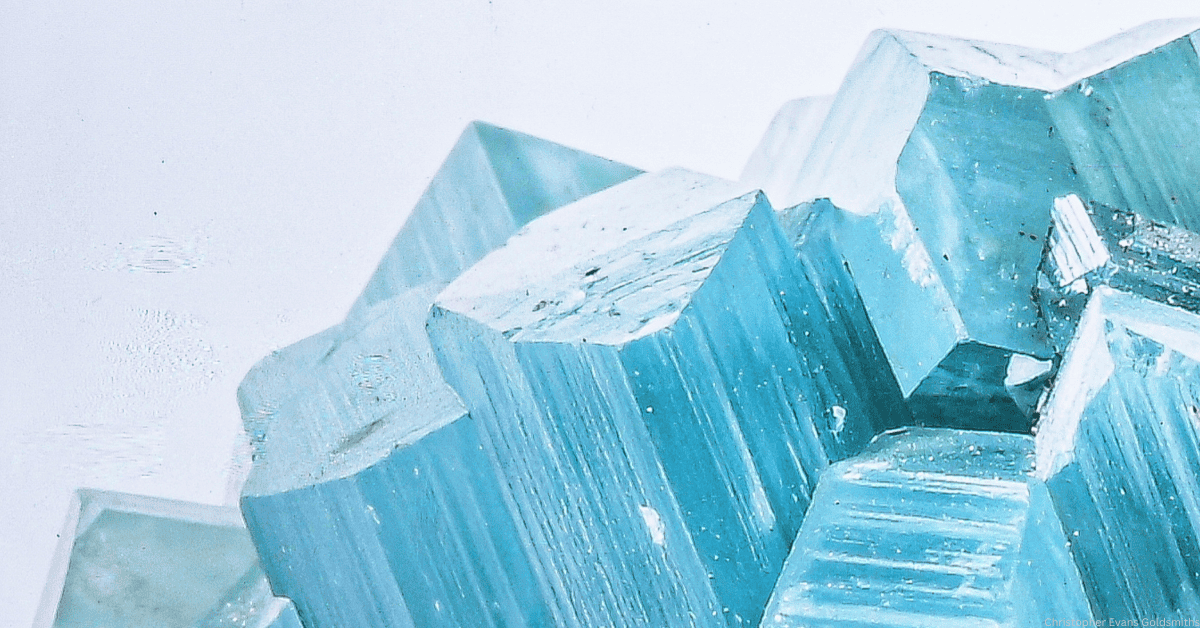 CEvansGoldsmith's tweet photo. Hello March birthdays! Your birthstone is the breathtaking aquamarine. Its name comes from the Latin for 'sea water', and its serene colours range from an almost icy pale blue to richer, deep ocean blue hues. 

Aquamarine is associated with calm, clarity and courage 😌✨🩵 https://t.co/X2sZy6MGrb