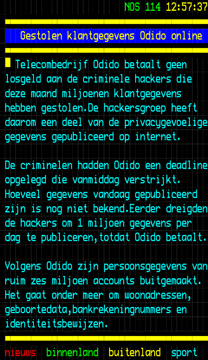 Duidelijk dat <a href="/odidonederland/">Odido Nederland</a> geen fuck om de privacy gegevens geeft van klanten #Odido geeft je privacy te grabbel aan criminelen. Ik verzeker jullie dat je hier niet met een excuusje vanaf komt! 

#Odidohack #OdidoNederland #Hackers #Hack #hackersgroep #losgeld