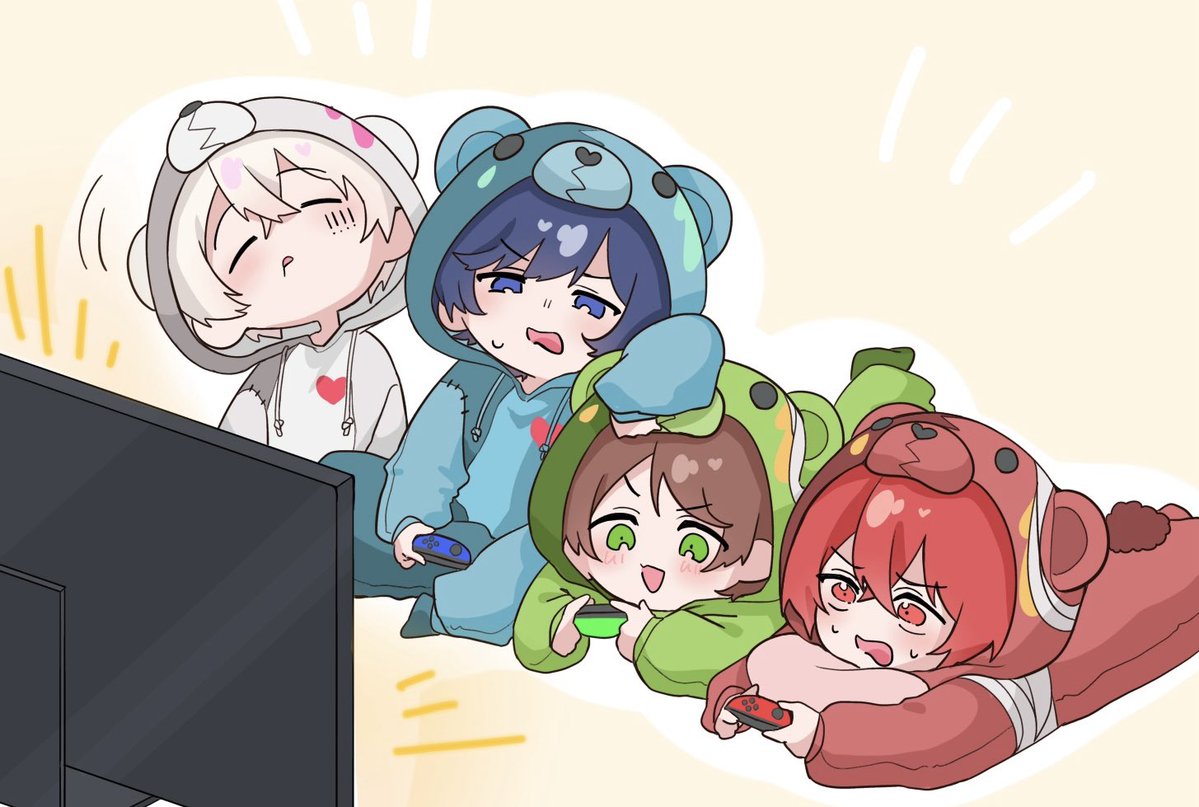 くまさんでお泊まり会とかしてたらいいなぁ🐻