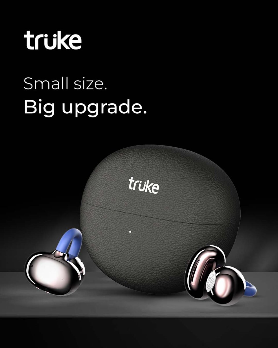 TrukeIND's tweet image. Small size. Big upgrade.

Truke TruClips now LIVE on Amazon for pre-booking at ₹1699
 (Special launch price: ₹1999)
Grab yours on Amazon before the price goes up.

#Truke #TruClips #WirelessEarbuds #OpenEar #AmazonIndia