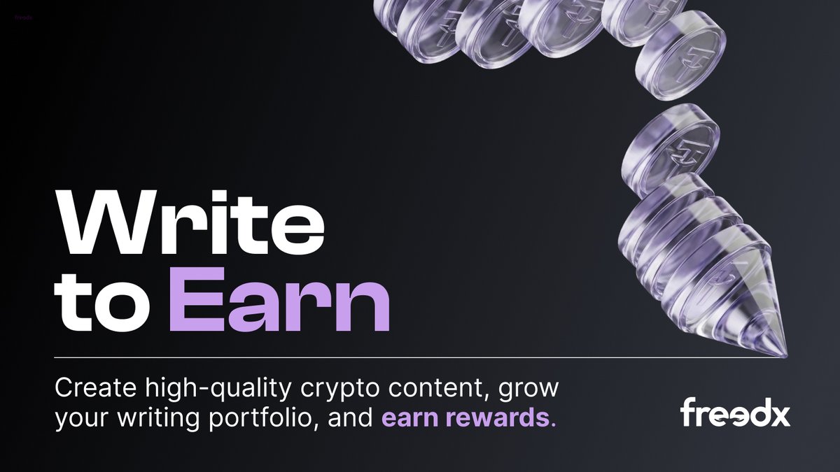 Write to Earn is now live 📝

We are excited to launch Write to Earn, a new campaign where you can earn real rewards for writing quality crypto content.

What you get:
• Earn $10 for every approved article
• Submit up to 3 articles per week
• Earn a $30 bonus if your article