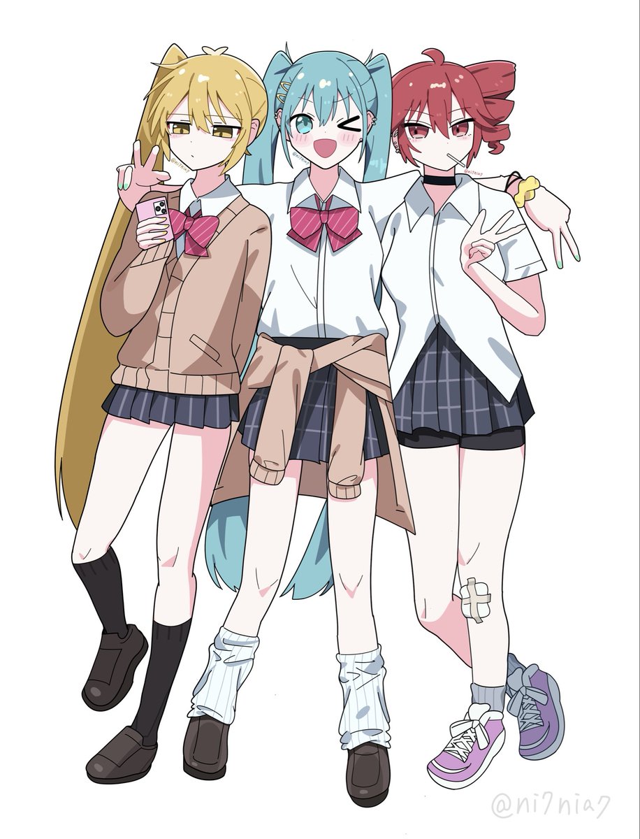Ni7NiA7's tweet photo. 🟡🔵🔴
#亞北ネル #初音ミク #重音テト https://t.co/bUcwrJyiUm