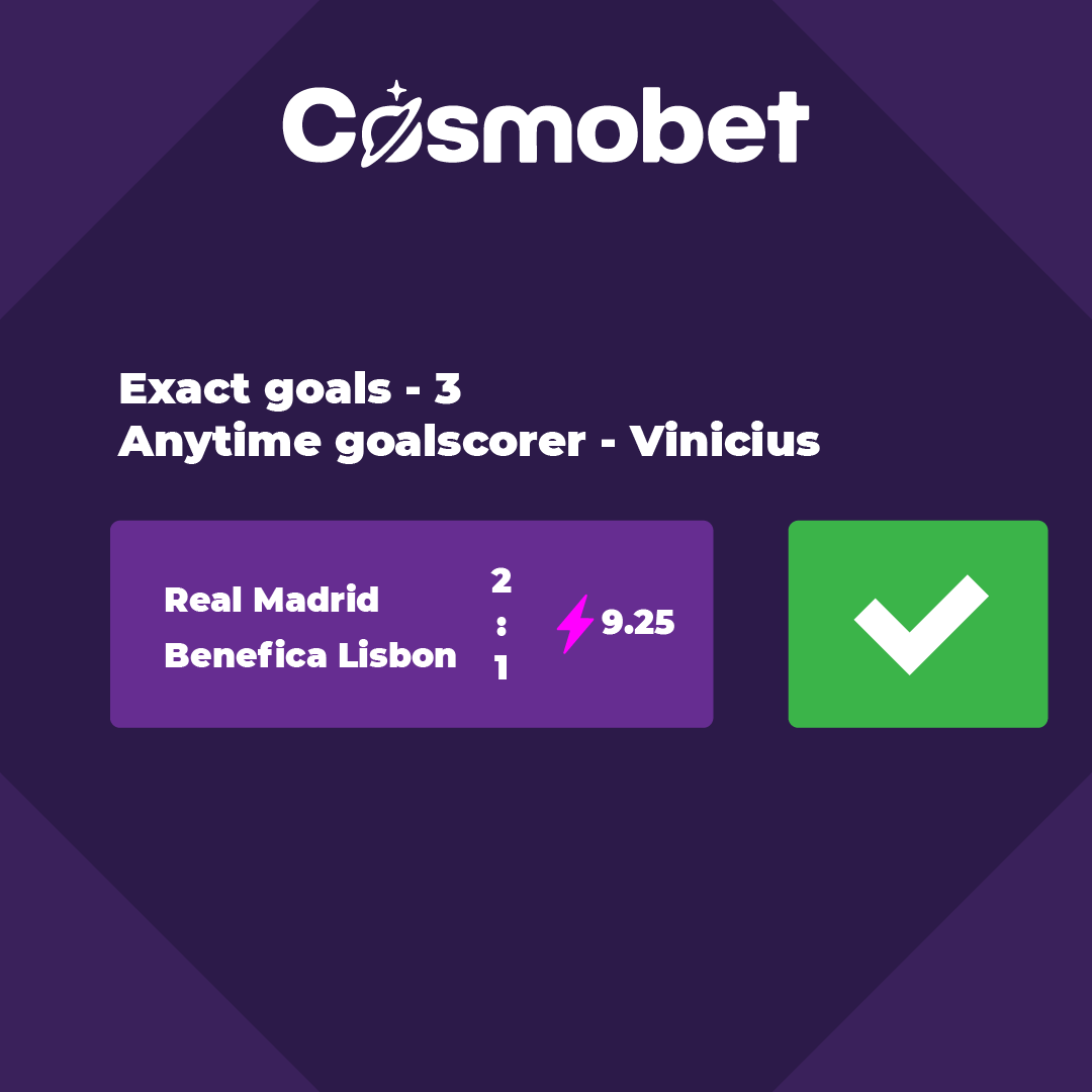 ✅ Boosted Odds — Another One Hit! ✅

One boosted-odds match was played, and the bet landed perfectly 🎯
🔥 Boosted odds mean bigger returns when you get it right.
💥 And yes — you can be next.

Stay with us and catch your chance to win with Cosmobet Boosted Odds 🚀