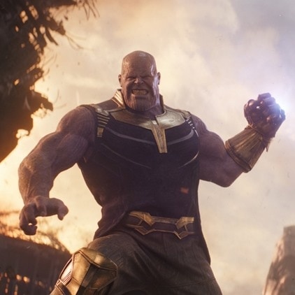 MarvelExrth616's tweet photo. Infinity War had a deleted scene where Thanos faced The Living Tribunal after Doctor Strange threw him through space 🚨

The Living Tribunal is one of the most powerful beings in Marvel comics - he judges cosmic entities.

Thanos would've been judged for his crimes and found guilty.

The Russos revealed this at Comic-Con 2019, but the scene was never released publicly. The most powerful being in Marvel almost stopped Thanos before the snap
