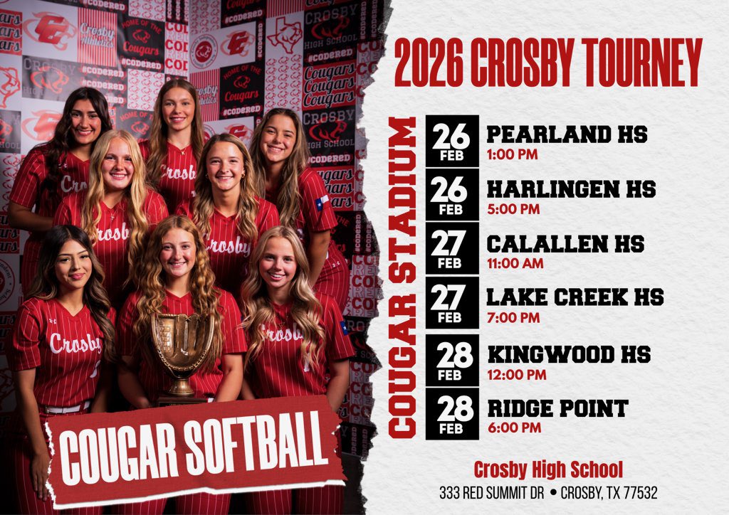 Crosby_Softball's tweet photo. Come on out to The Ball Parks in Crosby. A lot of great teams coming in this weekend. https://t.co/ulFcq4AX1F