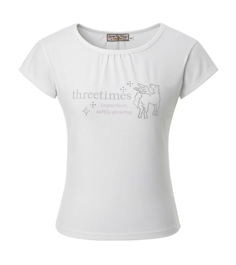 bambixstore's tweet image. #Threetimes - jewel pony tee 💟 sale 10% 💘

♡ price : 1,390 บาท ( air ) ♡
( free shipping )

#พรีออเดอร์เกาหลี #พรีเกาหลี