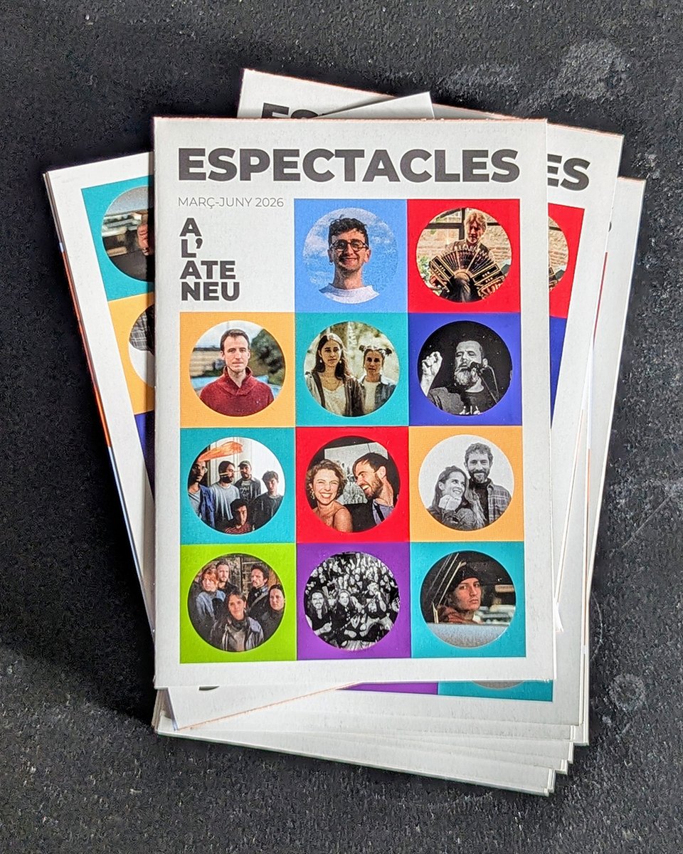 ateneusf's tweet photo. Concerts, teatre, poesia i humor a l’Ateneu.

Et presentem la programació d’espectacles de música i arts escèniques de caràcter professional, de març a juny, a l’Ateneu.

Passa per l'Ateneu i agafa un flyer!

https://t.co/6p3JHZx06i https://t.co/Gzk1PzUyKC