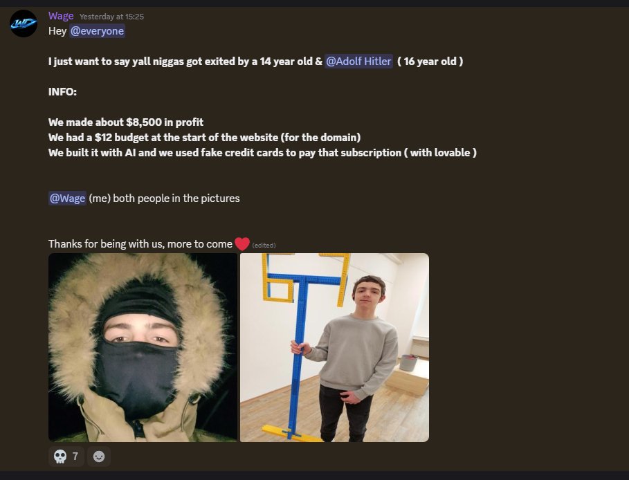 wagedropcom's tweet photo. Take care, niggas. https://t.co/TR0mM2tYiA