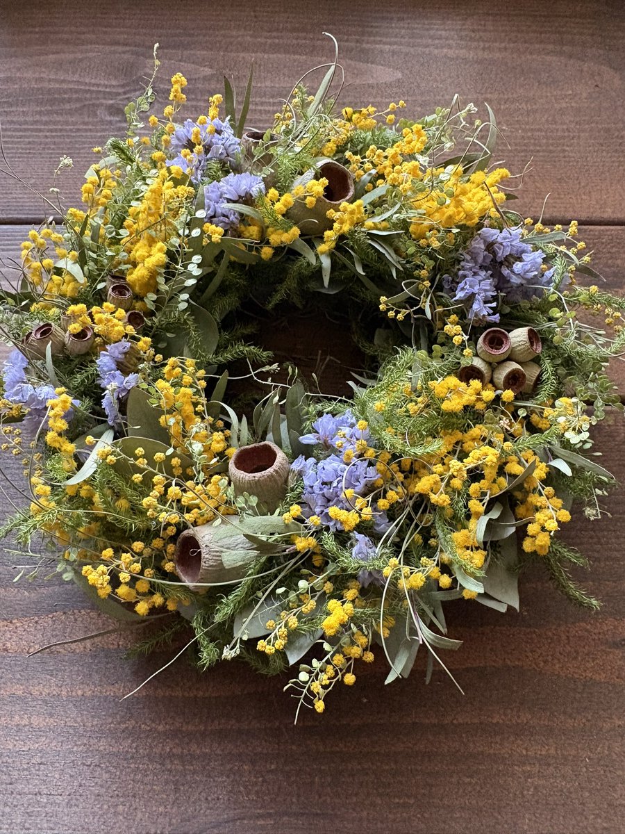 ミモザのハーフリース パールアカシアリースなど 再販もありますよ