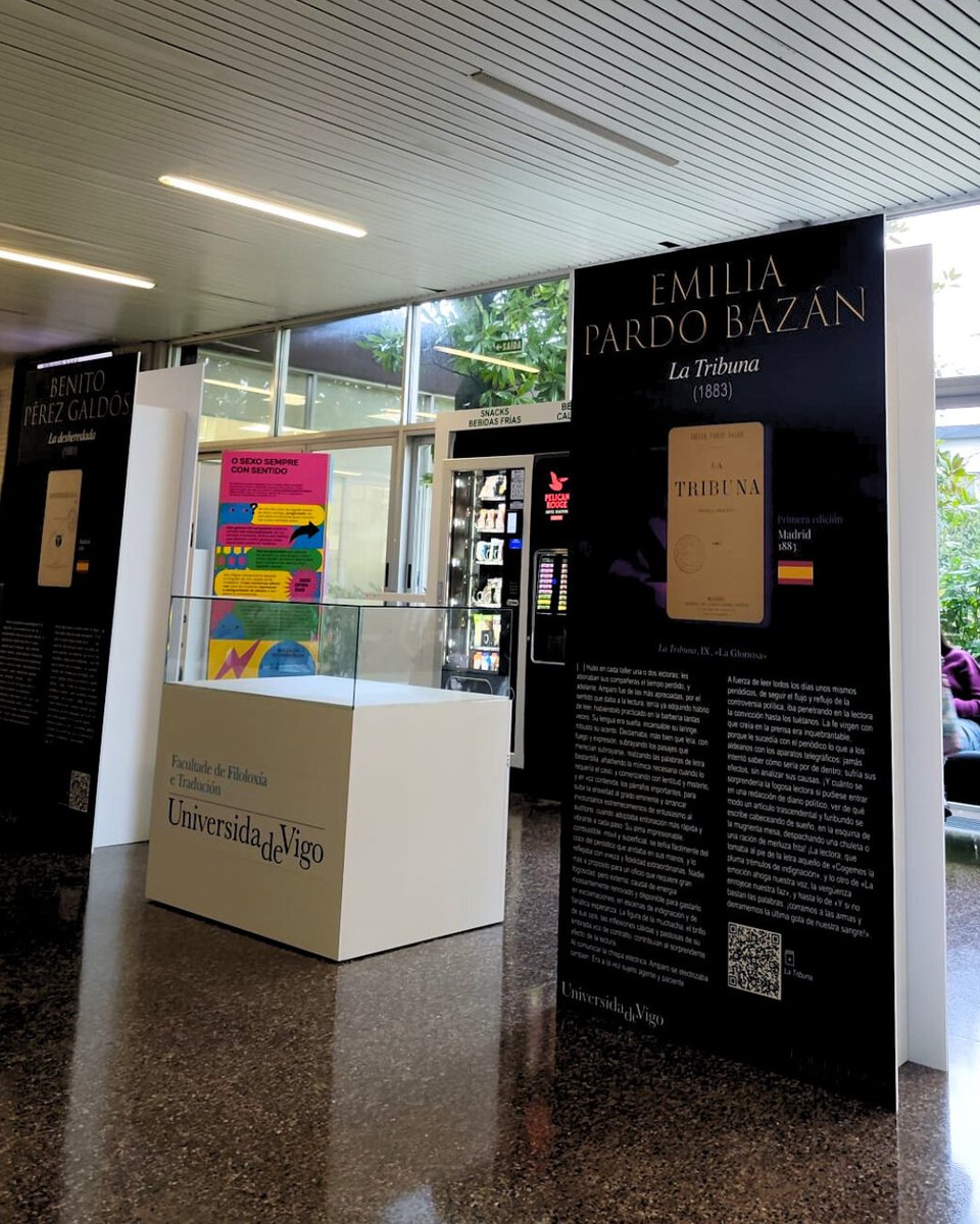 FFT_Uvigo's tweet photo. Onte inauguramos a exposición Universo Quixotas 📚, un proxecto do grupo "Ediciones y estudios de literatura española" da #Uvigo
Participaron José Montero, decano da FFT, Montserrat Ribao, directora do proxecto, Elena Sánchez do iLingua e Yolanda Rodríguez da Unidade de Igualdade https://t.co/SSVAGRxs98