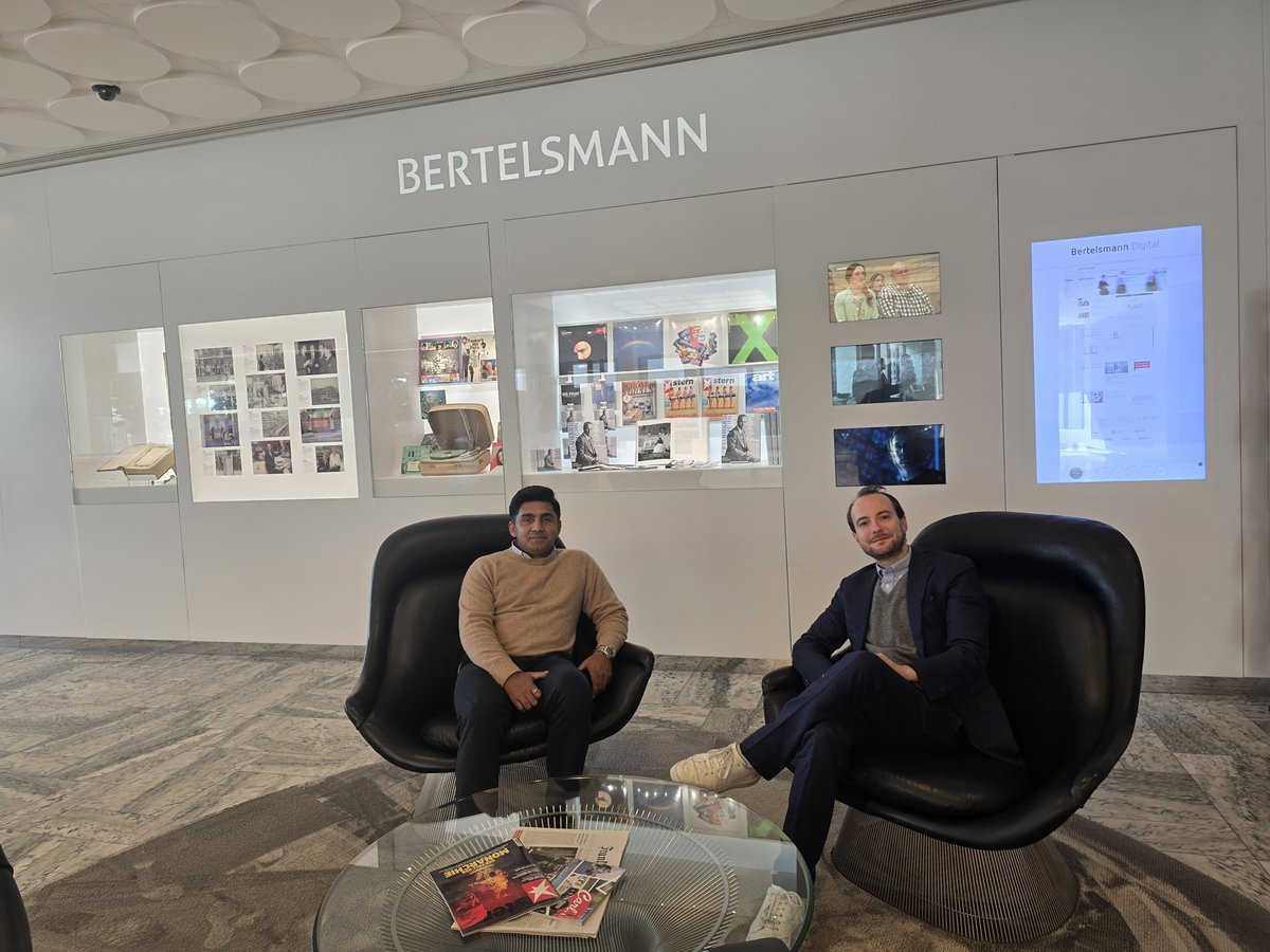 At the Bertelsmann head office in Germany, I was thrilled to realize they own Penguin Random House, the proud publishers of our book, The Battle of Narnaul. <a href="/Kulpreetyadav/">Kulpreet Yadav</a> #battleofnarnaul