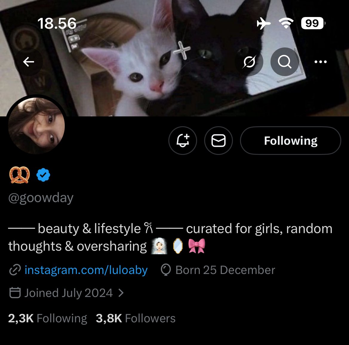 akunku yang ini kena hack terus gatau bisa balik apa ga😔💔