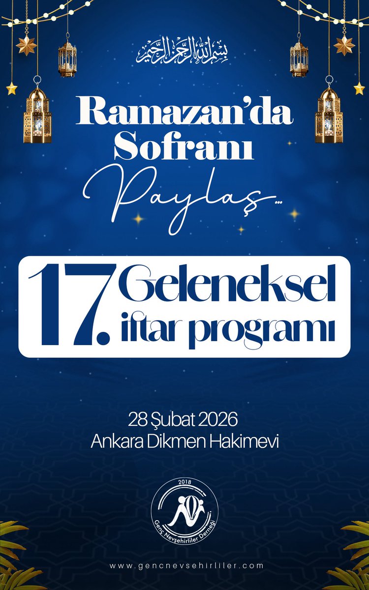 Ramazan’da Sofranı Paylaş!

Kıymetli Hemşehrilerimiz,

Yıllardır Ramazan’da birlikteydik, şimdi bir adım öteye taşıyoruz. Üyelerimizin katkısıyla öğrenci kardeşlerimizle soframızı paylaşıyoruz. #Ramazan #iftar #nevşehir #kapadokya #ankara #gençnevşehirliler