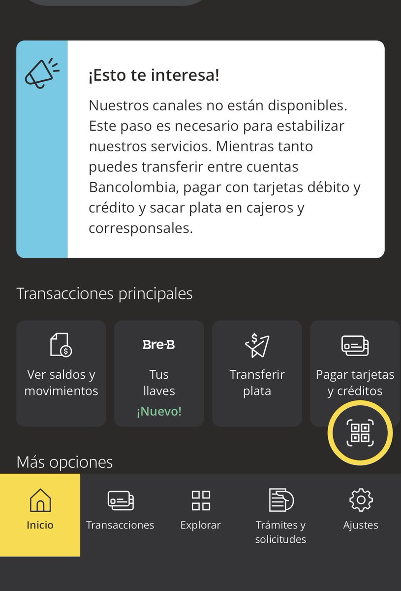kathefiallo's tweet photo. Vuelve y juega! @Bancolombia caído! Saldos en $0 No podemos manejar nuestro propio dinero! Estamos en riesgo @SFCsupervisor https://t.co/o7leNH3Av0