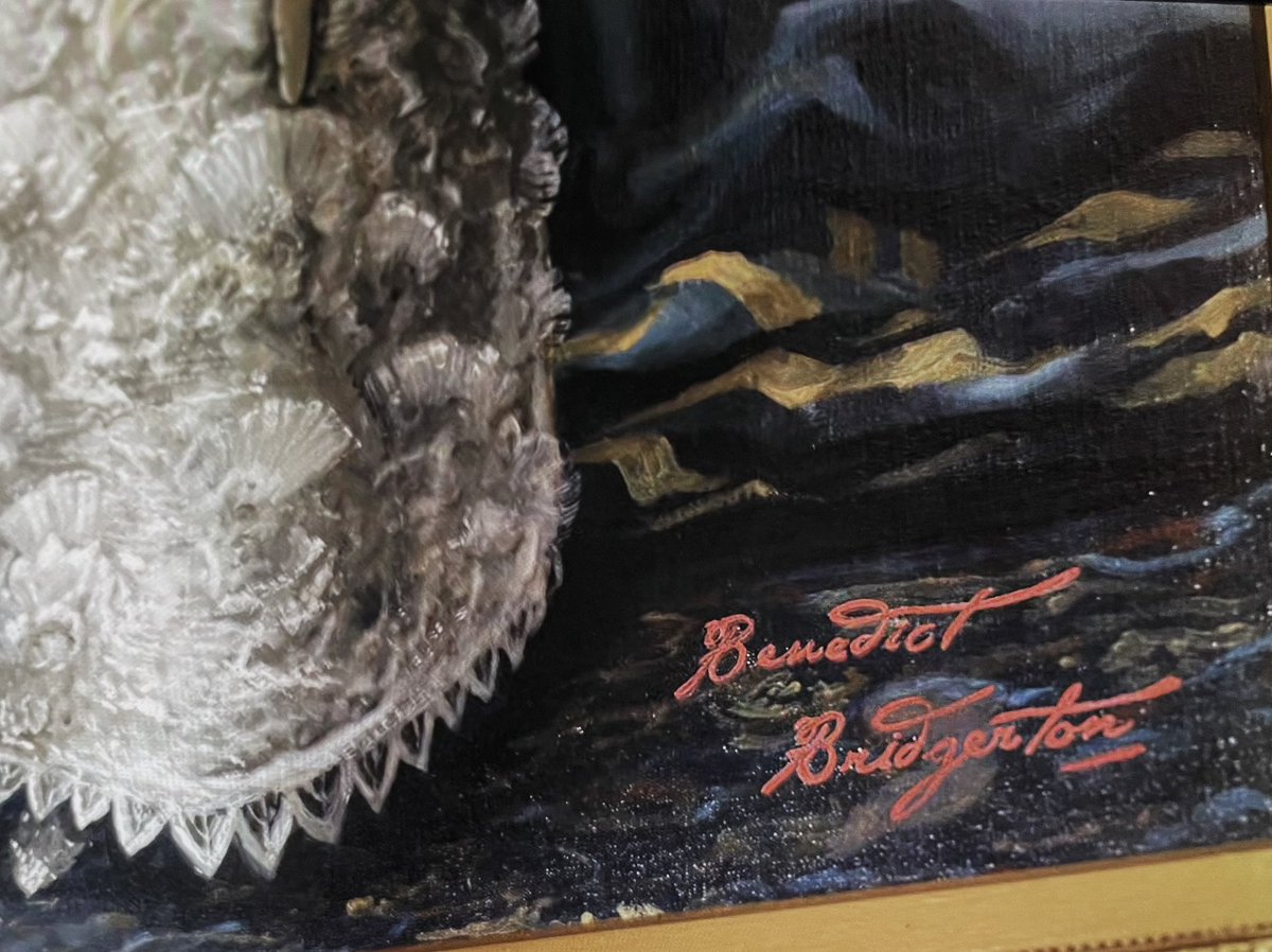 This was such a beautiful last shot of sophie unmasked as the lady in silver portrait then it pans to Benedict’s signature 😭