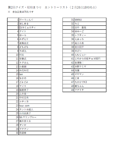 クイズ・昭和まつり〜SHOWA Must Go On〜 tweet media