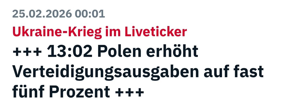 Polen wird uns irgendwann den Arsch retten. Die wissen, wo der Feind sitzt und sorgen vor. Wir wissen, wo der Feind sitzt und labern.