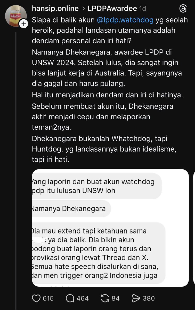 Nemu ini lewat di threads. Oh man this is getting funnier