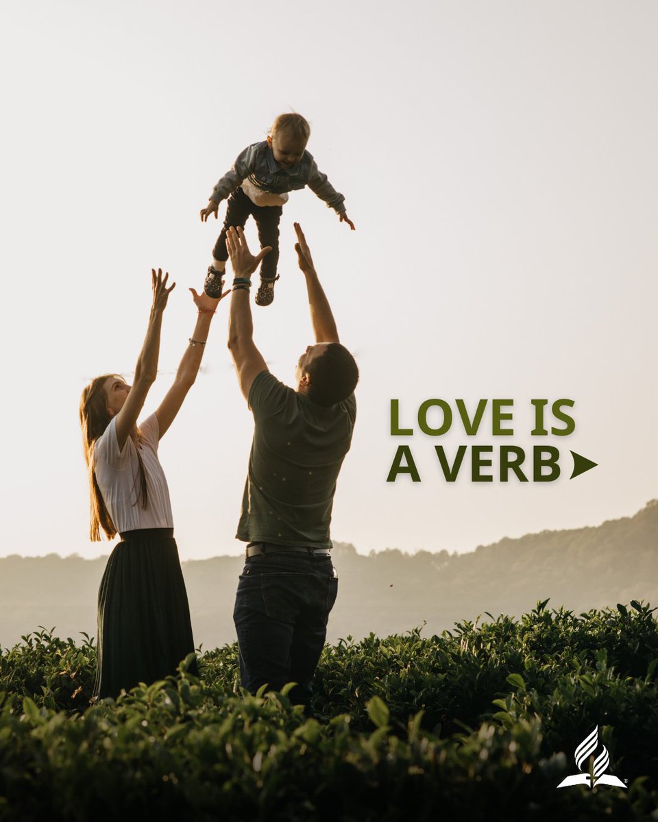 NADadventist's tweet image. Love is a verb! Let us not love with words or speech but with actions and in truth" (1 John 3:18, NIV). #priorities #love #HolySpiritPower #action #Motivation #NADadventist