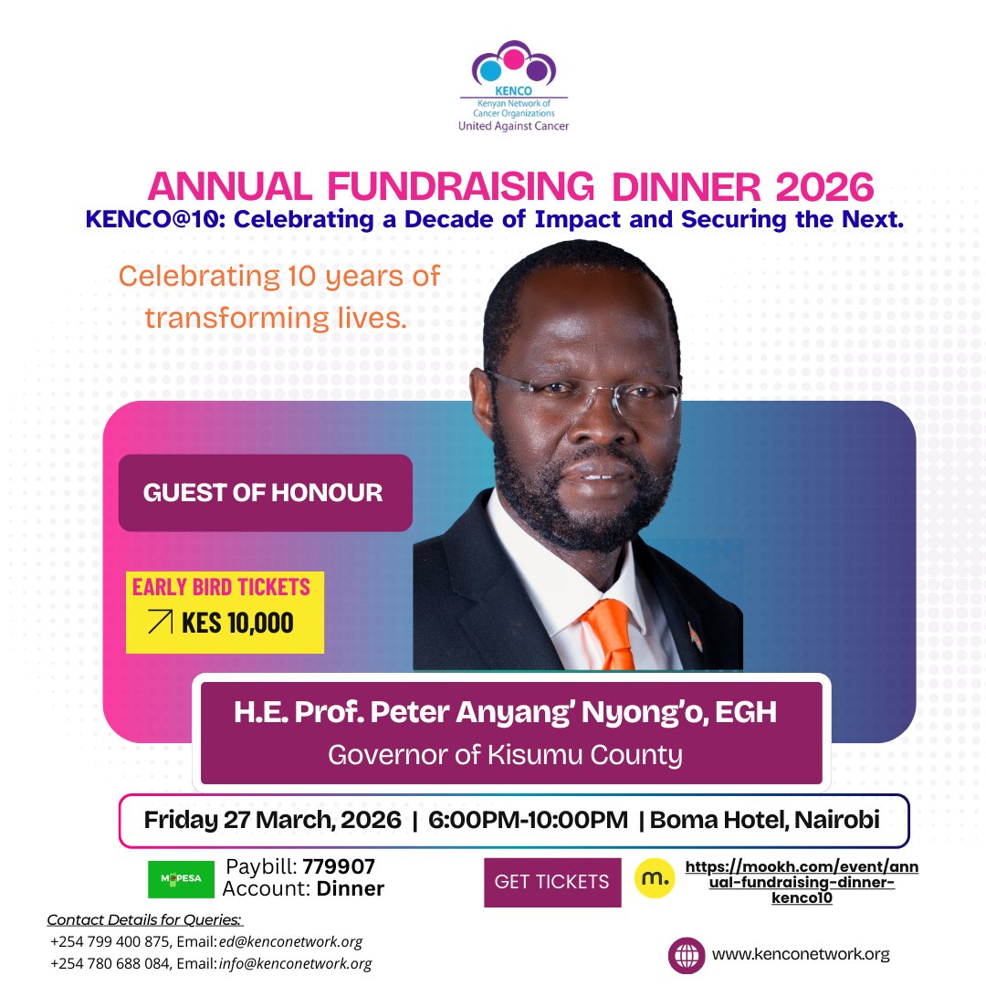 Kenyan Network of Cancer Organizations tweet media