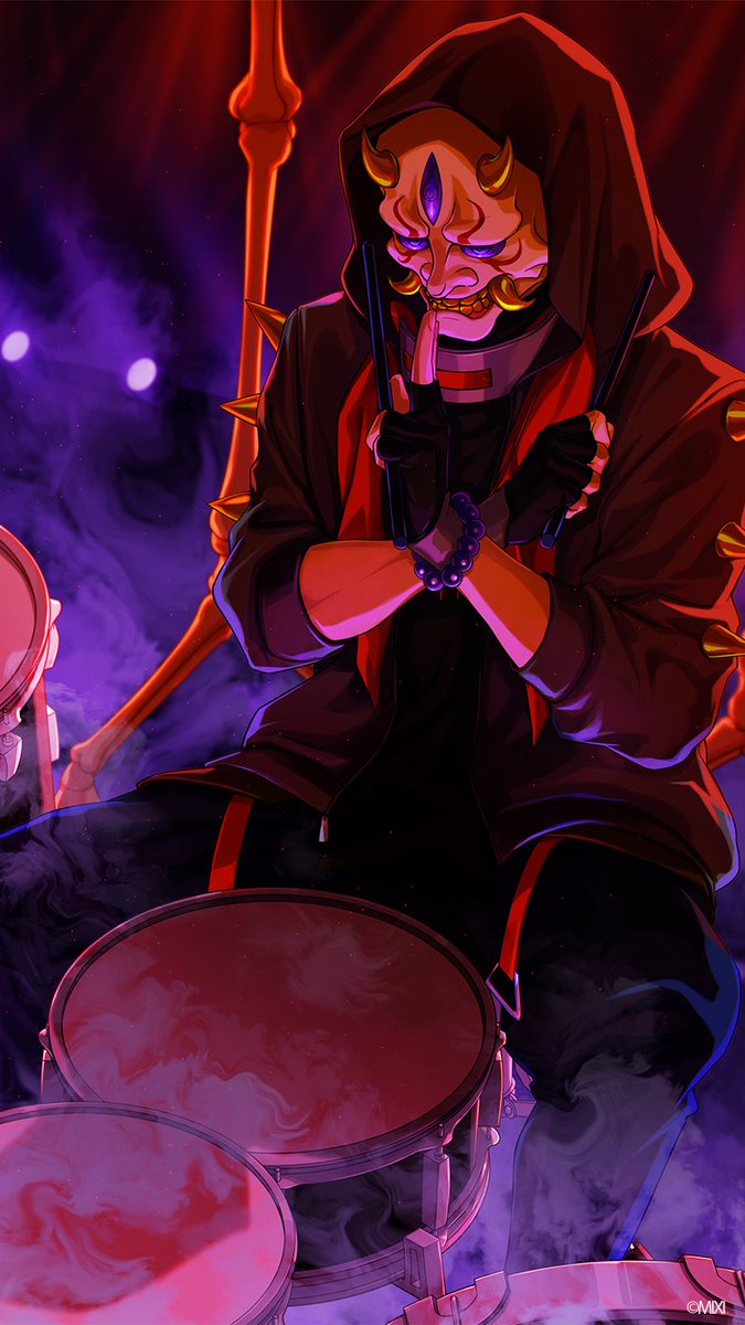 アプリ　モンソニ！にて『[その技巧は鍛錬の果て]羅刹』のキャラクターイラストを描かせていただきました！
どうぞよろしくお願いいたします✨

#モンソニ作品公開