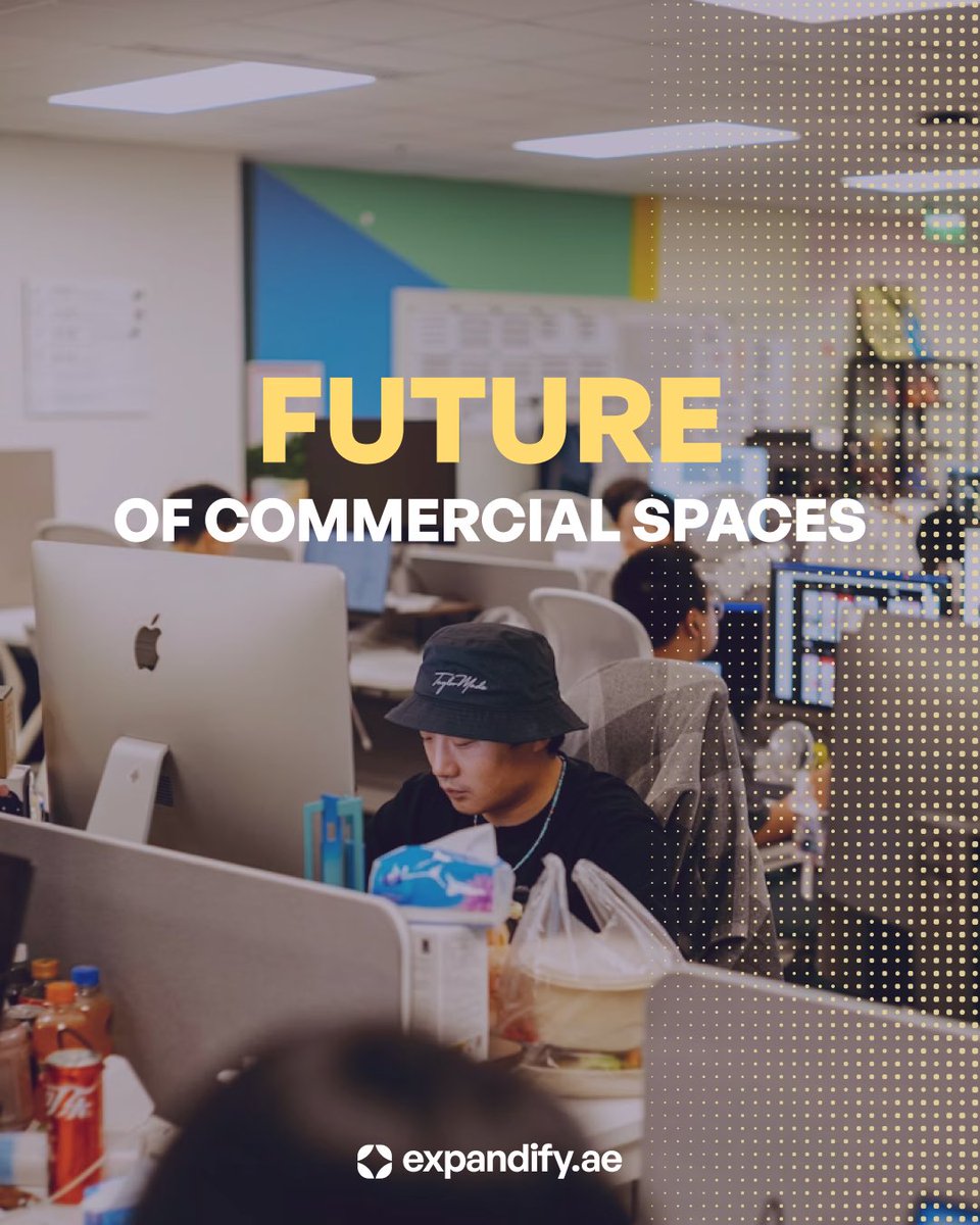expandify_ae Dubai's commercial real estate market is evolving rapidly, driven by hybrid work models, technology adoption, and demand for experience-driven spaces.

Companies are rethinking office layouts, creating flexible work zones, collaboration hubs, and multipurpose areas,
