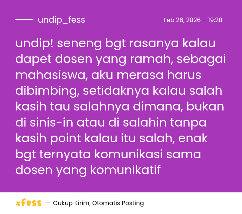 UNDIP MENFESS tweet media