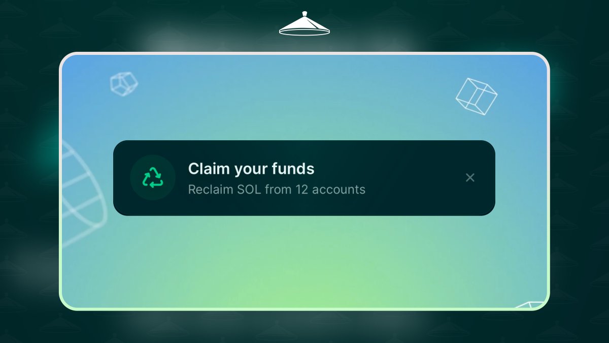 Reclaiming SOL got even easier now.

You can now close SPL accounts to claim rent fees directly from <a href="/jup_mobile/">Jupiter Mobile</a>

Update your app if you haven't and the pop up should appear on your homepage.