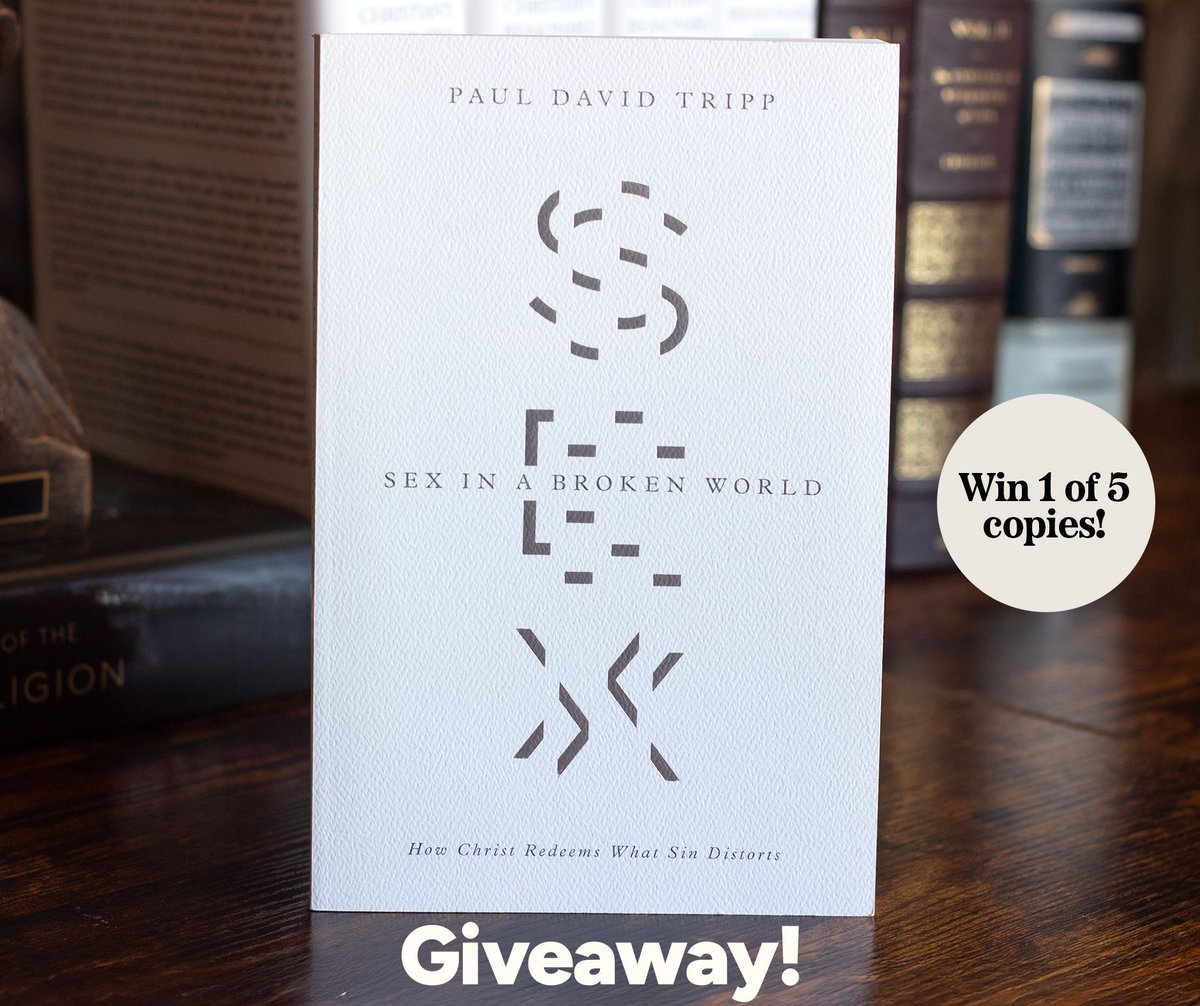 Time is running out to enter our giveaway! 

We’re still giving away five copies of Paul Tripp’s excellent book Sex in a Broken World: How Christ Redeems What Sin Distorts.

The deadline to enter is THIS Saturday, February 28th! 

Enter here: gleam.io/MaynL/sex-in-a…