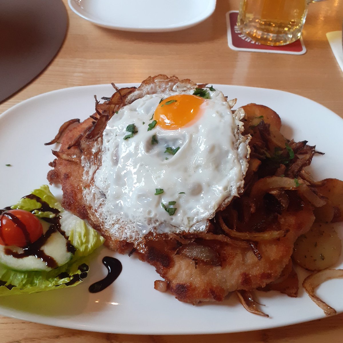 Heute war Schnitzeltag.