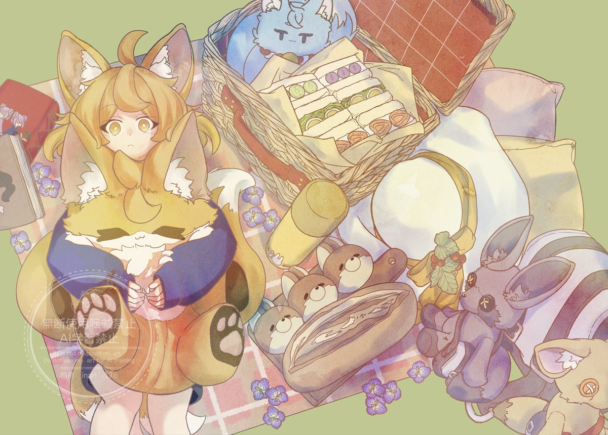 きつねたちのピクニック🦊