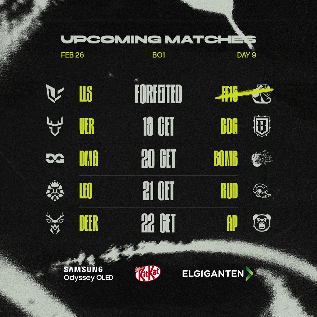 NLClol's tweet photo. The last day of the group stage is tonight❗️
@ArcticPandasGG and @DMGesportGG have already locked a playoff spot, but who will take the remaining two?
It's a close race, and we'll learn more from 19:00 CET👇 https://t.co/LvaG9Vdg3g