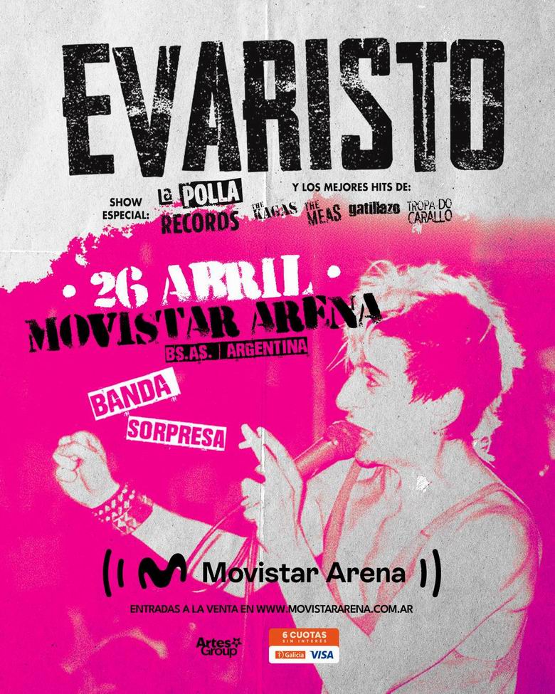 Evaristo actuará en Buenos Aires a finales de abril - rockcircus.net/evaristo-actua…