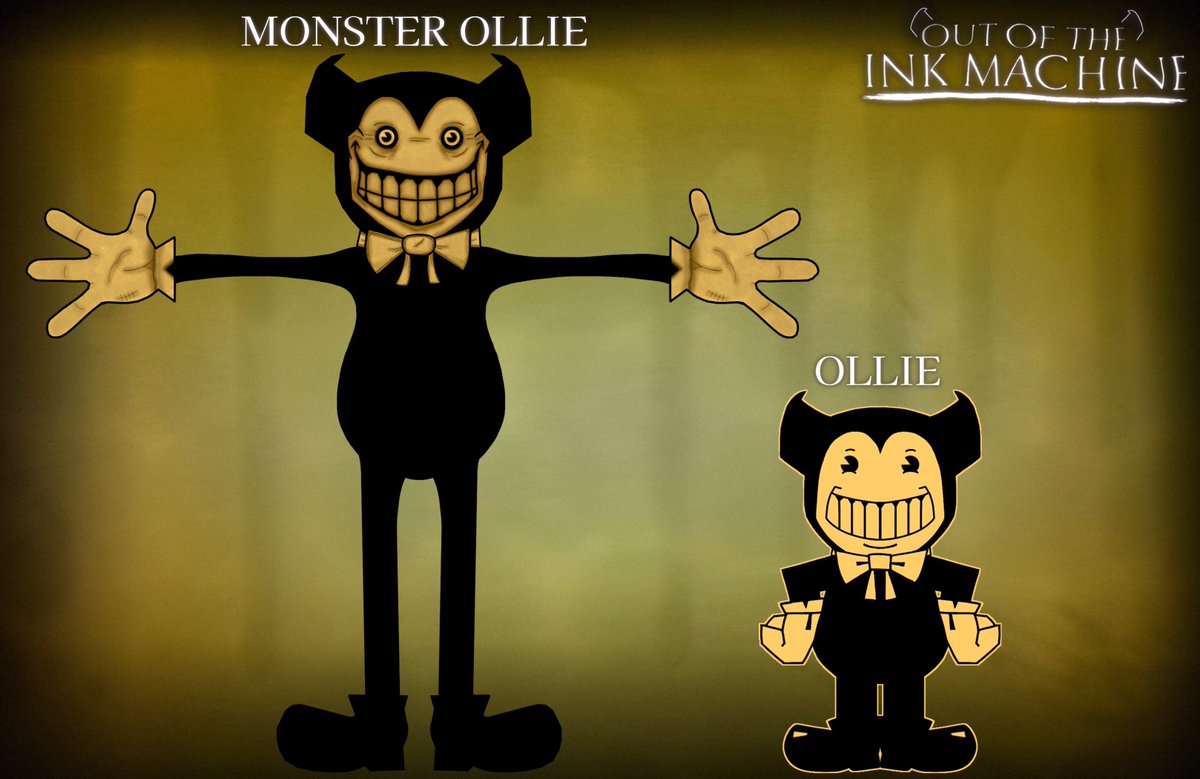 I just finished the concept for what I want Monster Ollie to look like in the final game of Out of the Ink Machine: Reinked with the normal Ollie i made for a size comparison hope you enjoy this took a bit to make. #bendy #BATIM #OOTIM
