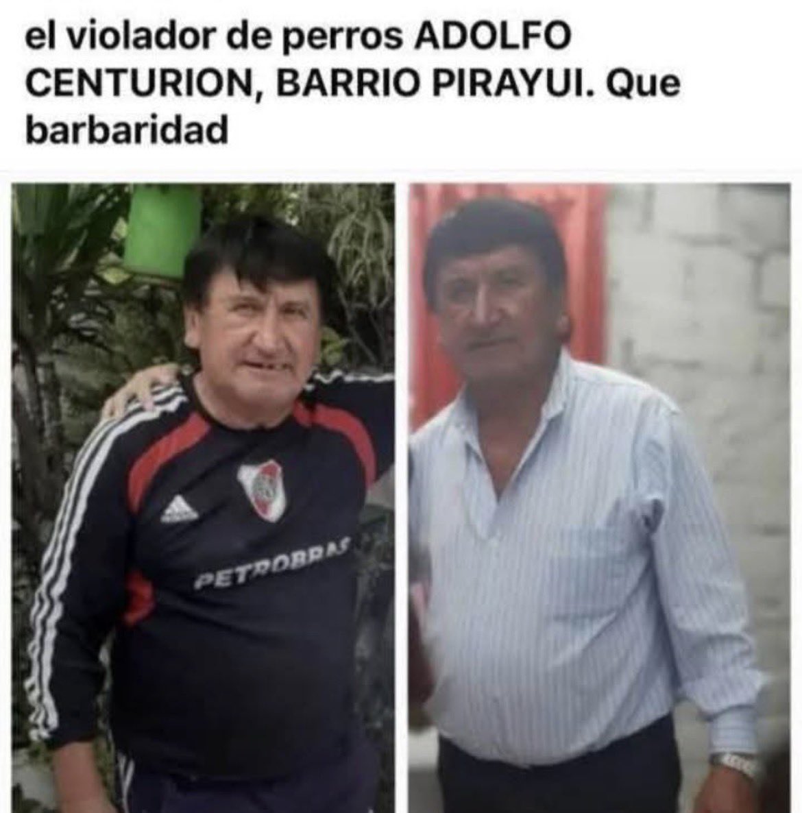 Este es el violador de perros que rescataron aquí en Corrientes capital.
Hace tiempo que venía violando los perros de los vecinos. Se necesita leyes que se cumplan😡😡