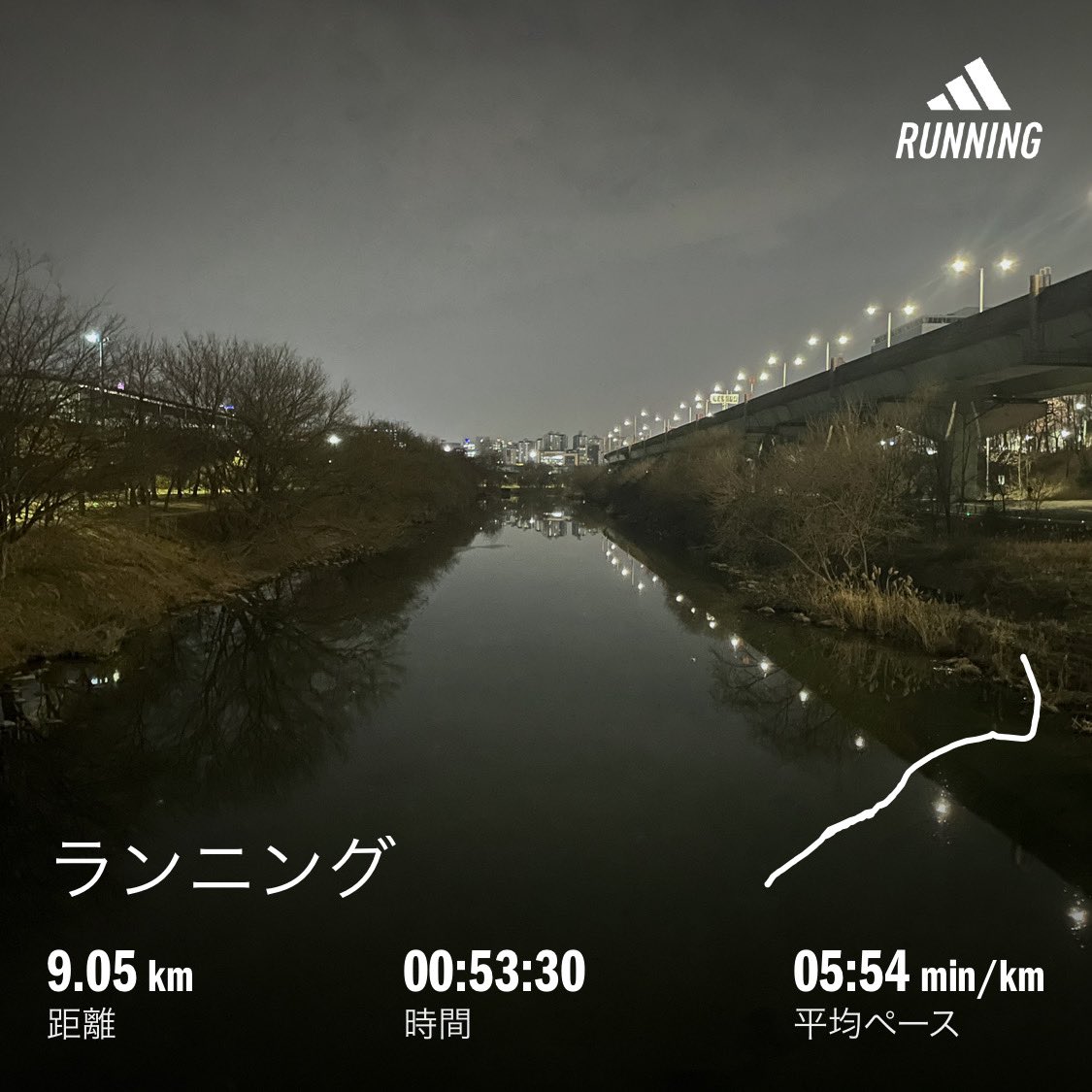 ゆっくり走って来ました